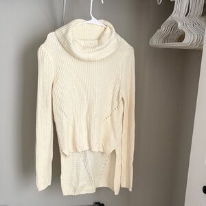 Anthropologie Moth Cream Cowl Neck Sweater